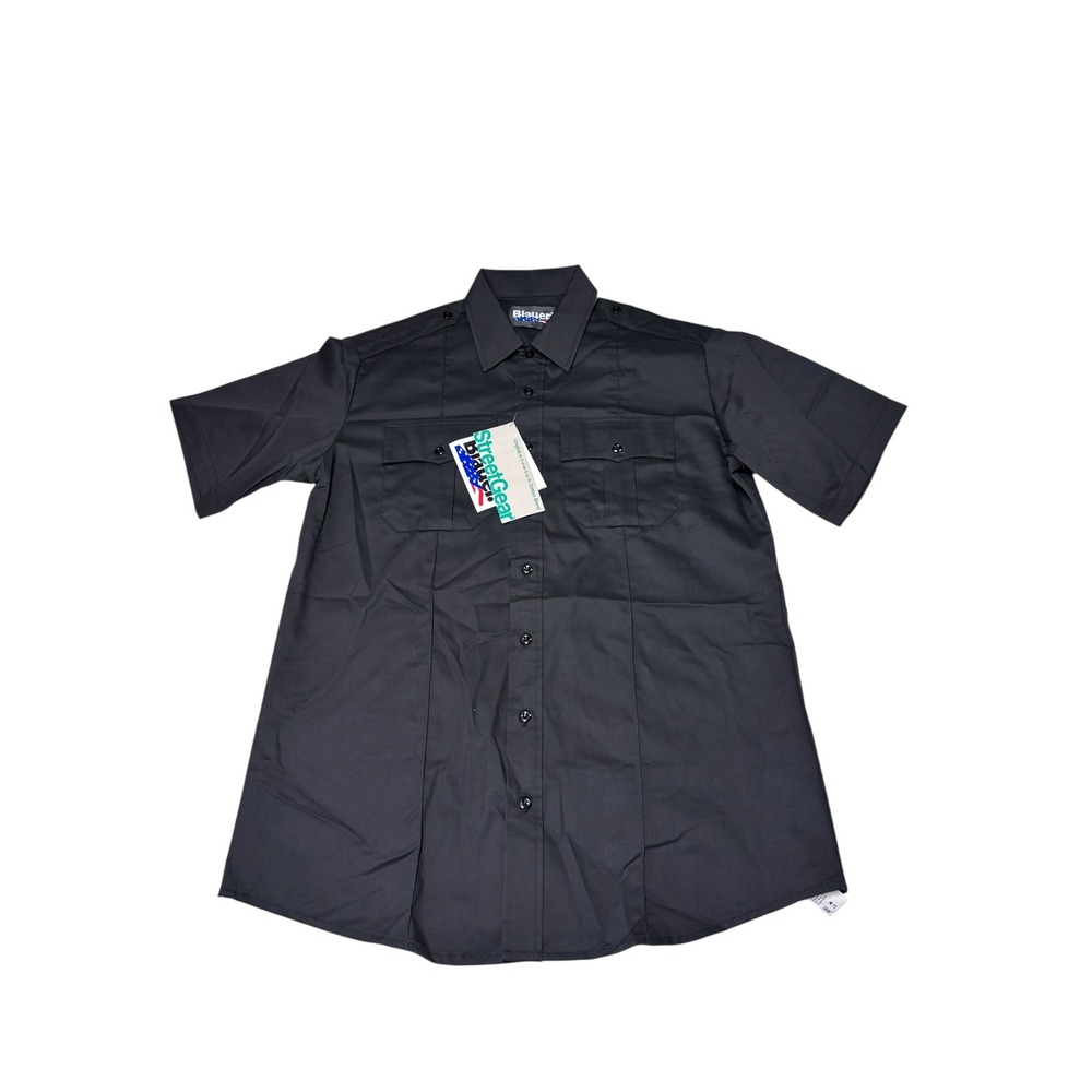 NWT Blauer StreetGear  Mens Black Short Sleeve‎ Tactical Uniform Shirt Large New